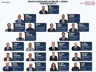 Isparta Müteahhitler Birliği’nde Yeni Yönetim Belli Oldu